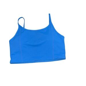 NWT Mono B Blue Workout Sports Bra Size Medium